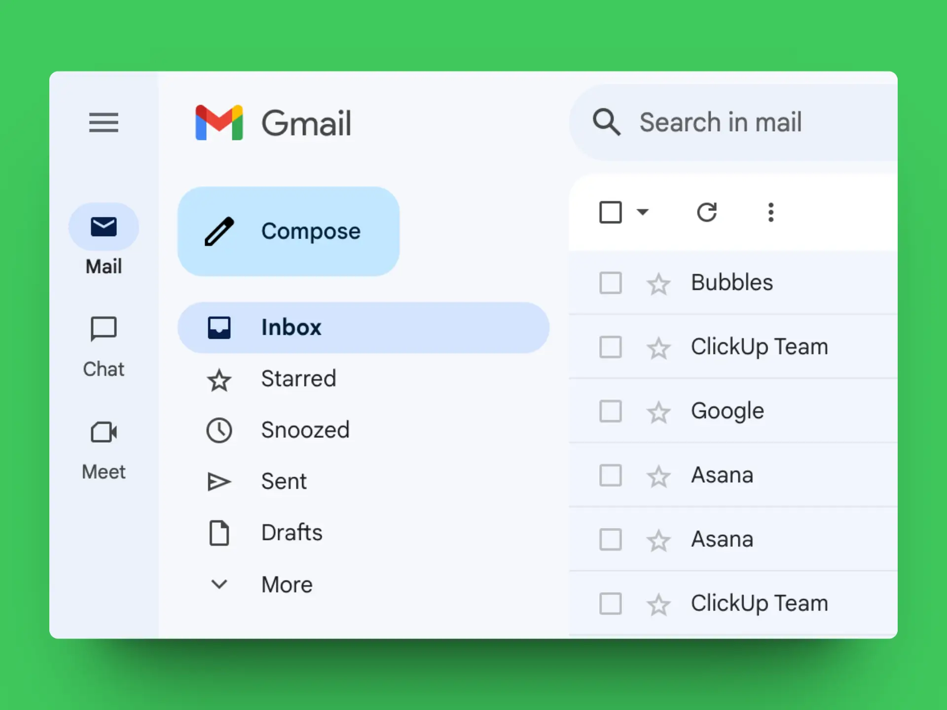 google mailbox screenschot